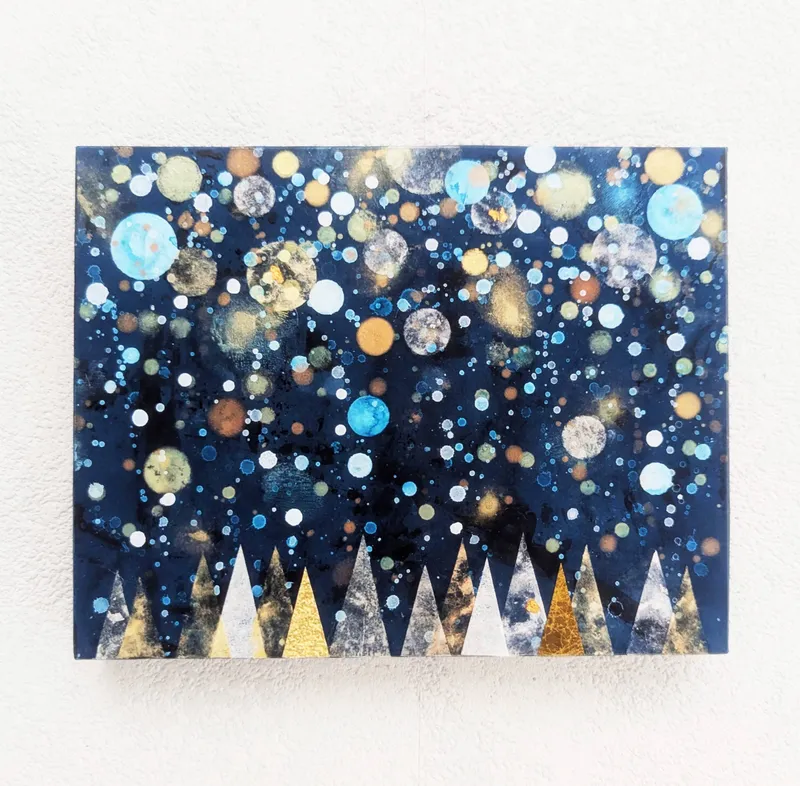 雪の森F0号（アクリル原画）