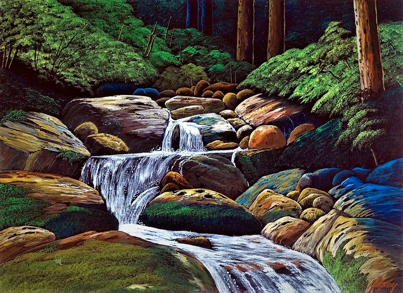 淡々と川の流れ