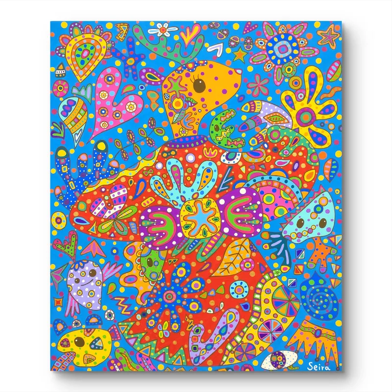 生命が芽吹く、鹿の舞