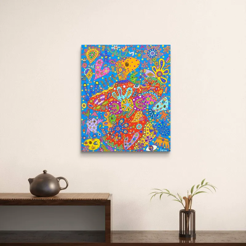 生命が芽吹く、鹿の舞