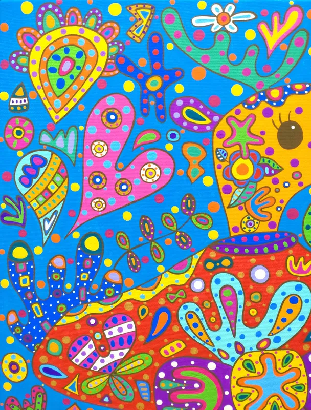 生命が芽吹く、鹿の舞