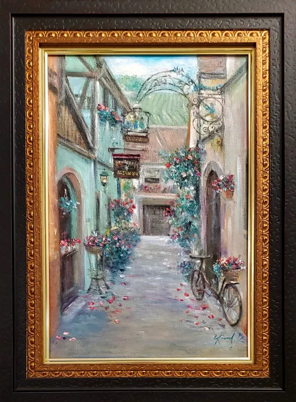 ワイン畑へ続く路