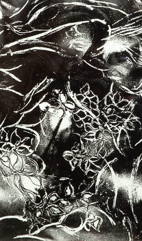 銅版画・ 「夜と華と」　限定一部