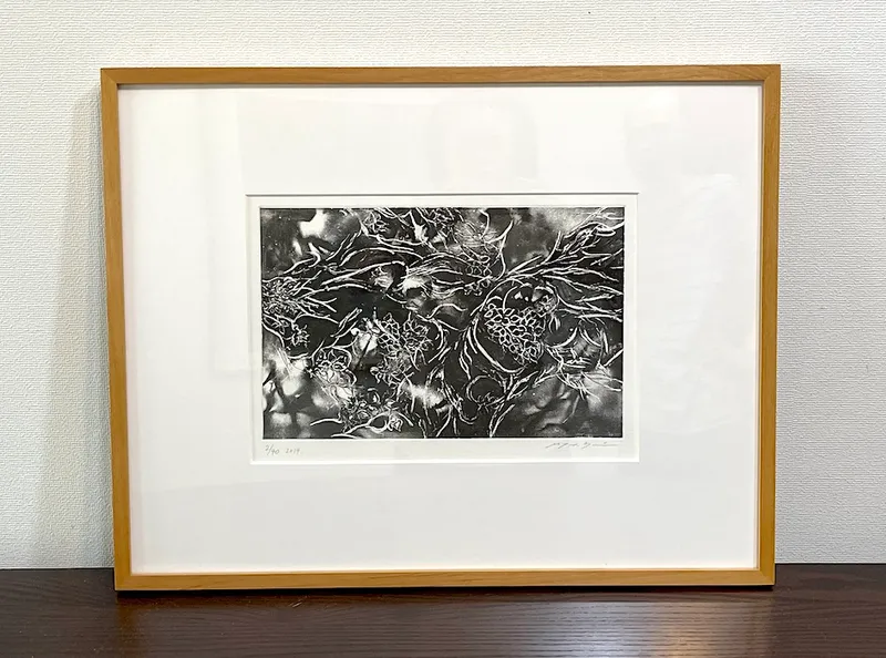 銅版画・ 「夜と華と」　限定一部