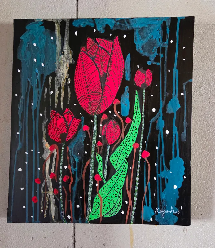 赤いチューリップ