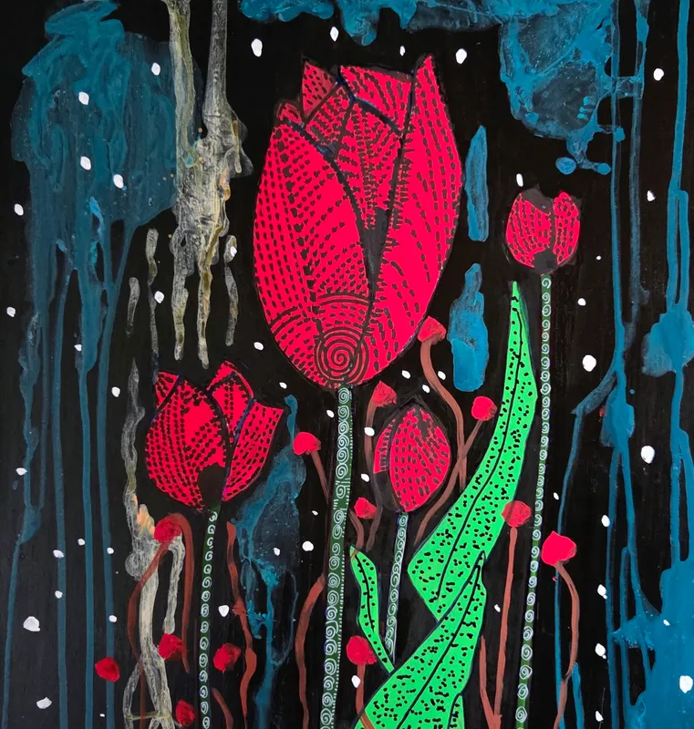 赤いチューリップ