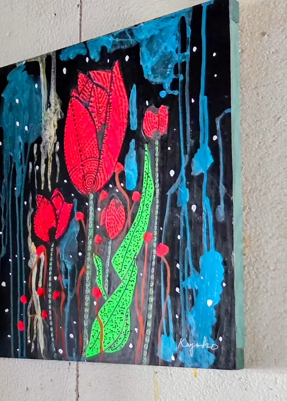 赤いチューリップ