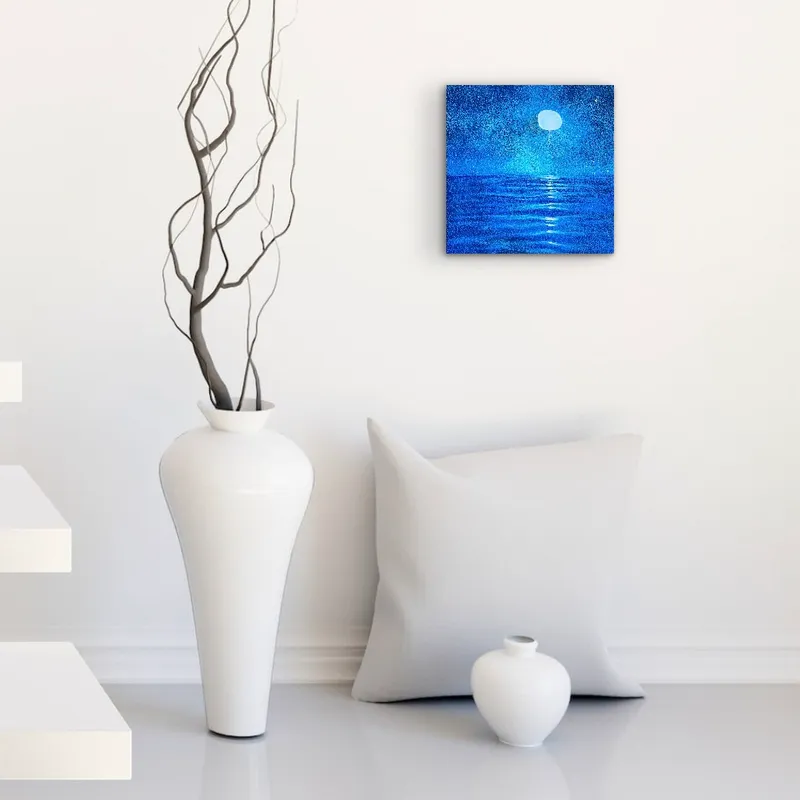 にじむ月、ほどける海