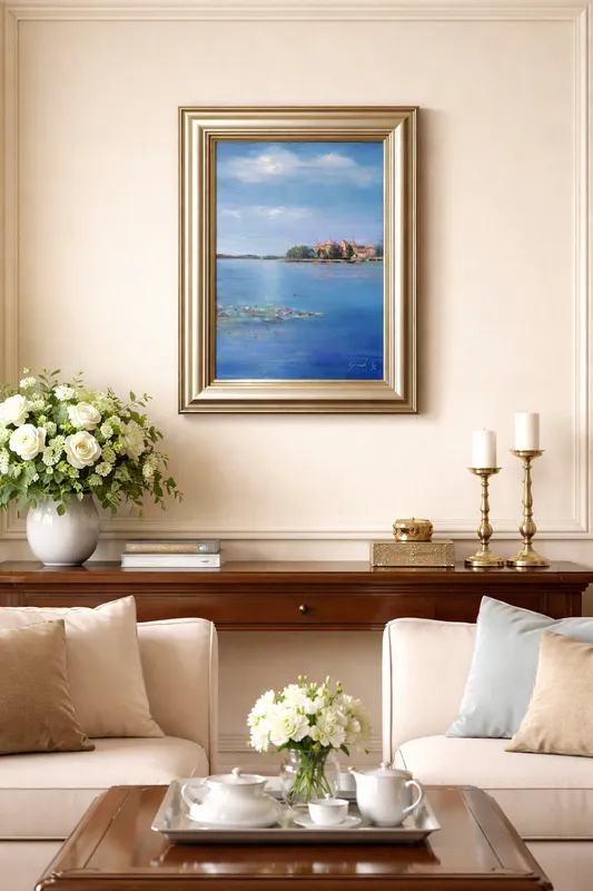 湖上に浮かぶトゥラカイ城