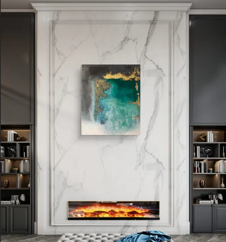 Hidden lake/gold stone