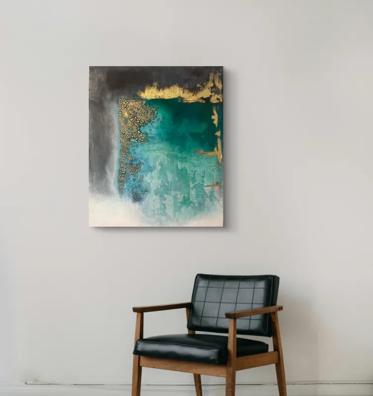 Hidden lake/gold stone