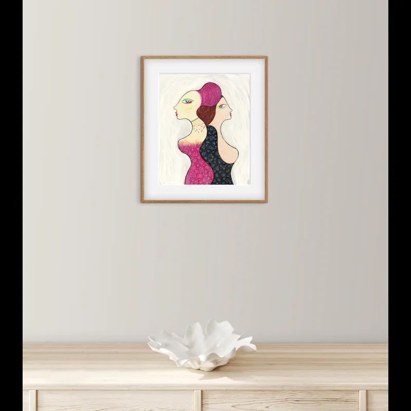 woman with her back to me