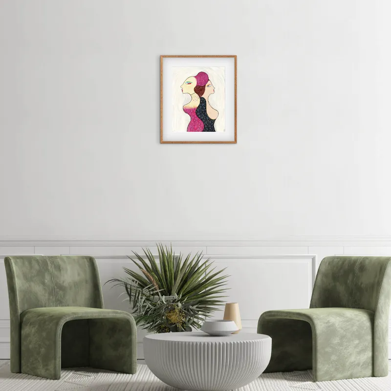 woman with her back to me