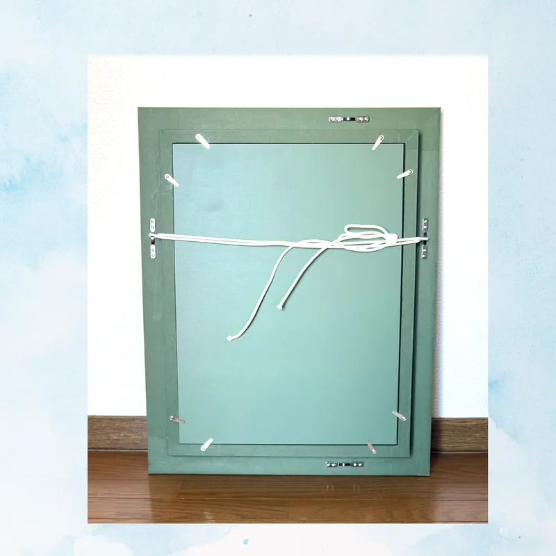 風景画「冬のパリの街角」油彩画 F4 額付き（アクリル面）