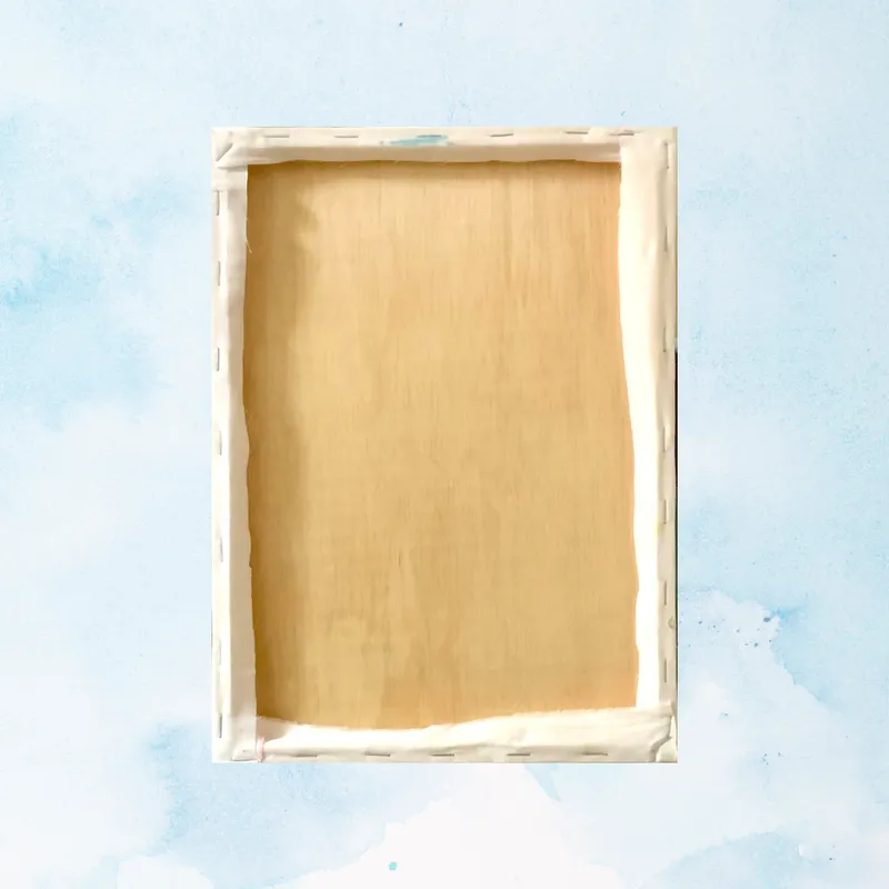 風景画「冬のパリの街角」油彩画 F4 額付き（アクリル面）