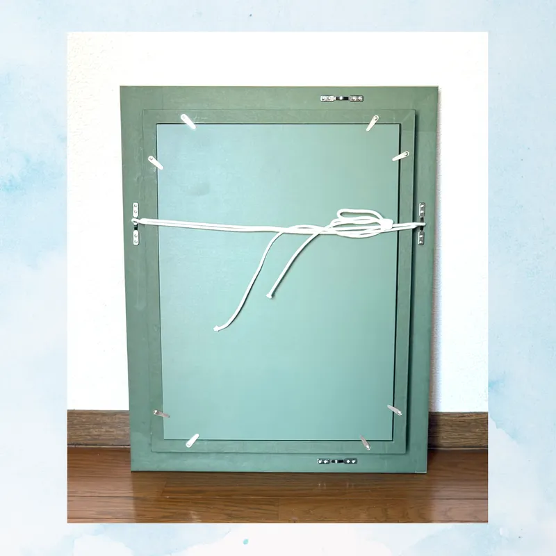 風景画「シントラの街」油彩画F4 アクリル面