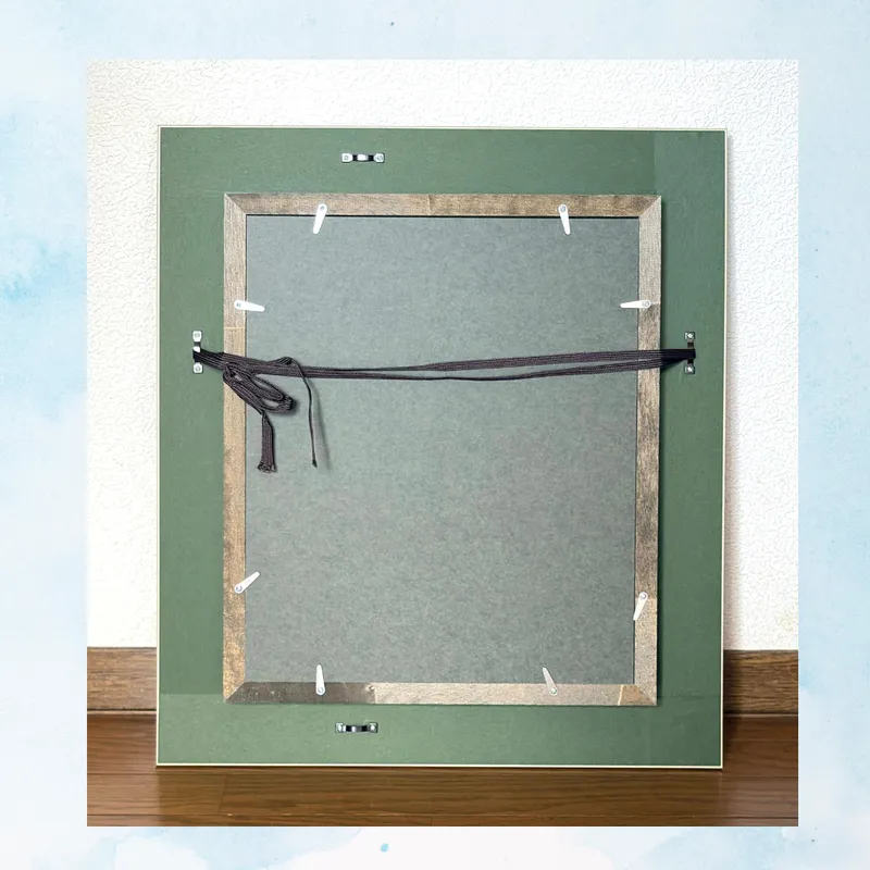 風景画「洞窟住居の街」油彩画 F3/額付き