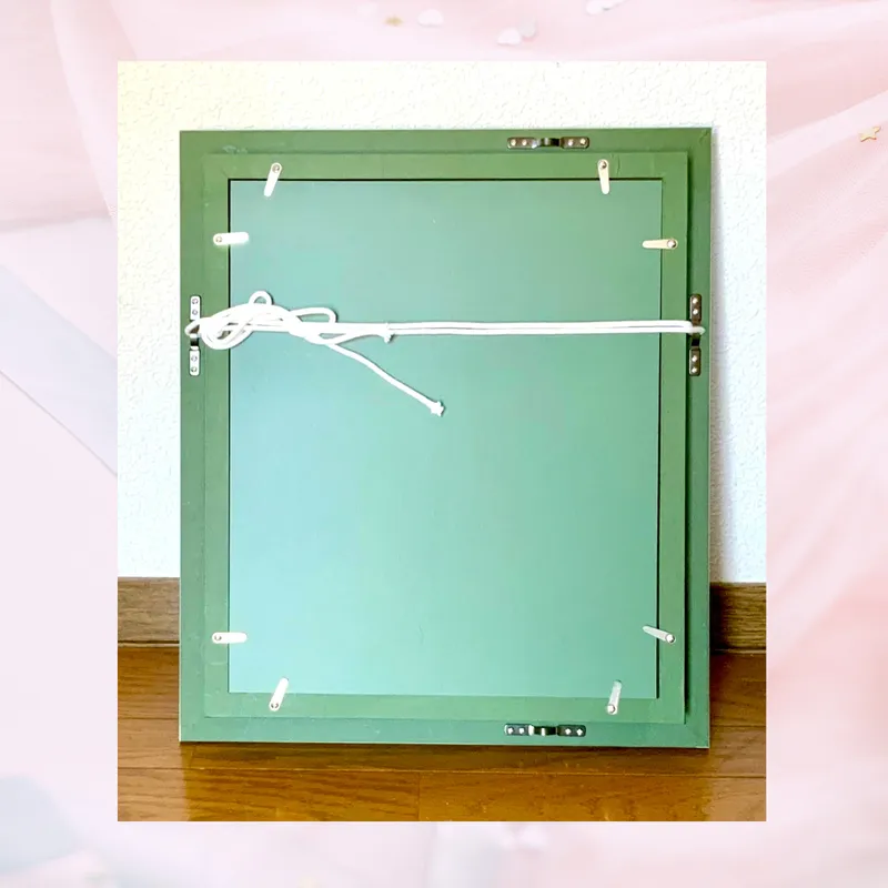 風景画「街の朝」油彩画 F3/額付き