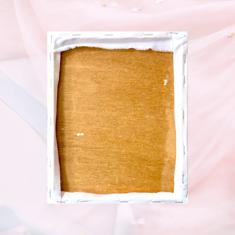 風景画「街の朝」油彩画 F3/額付き