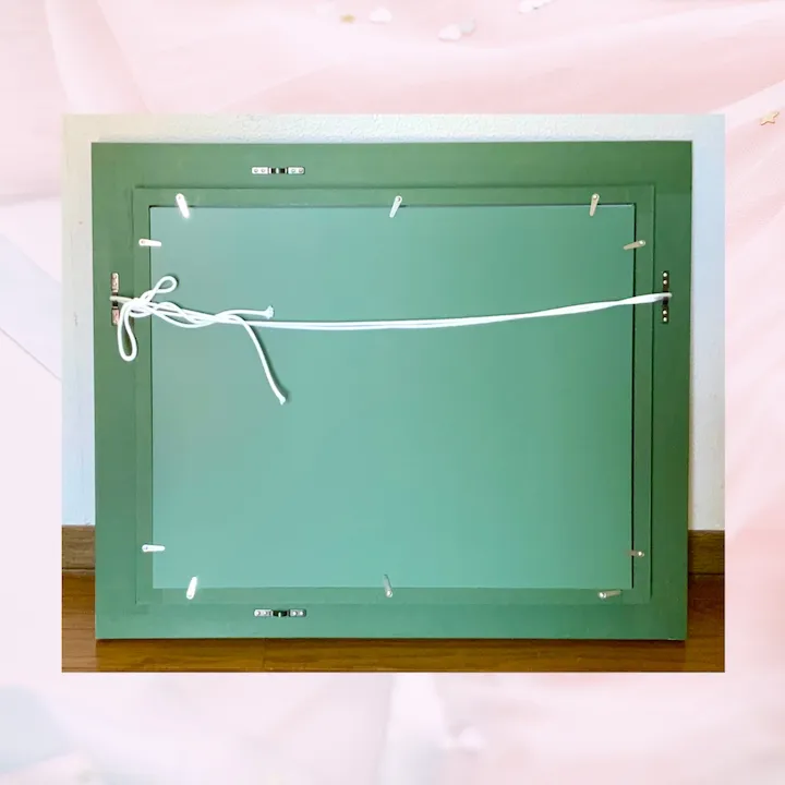 風景画「デイゴの紅い花」油彩画 F6/額付き