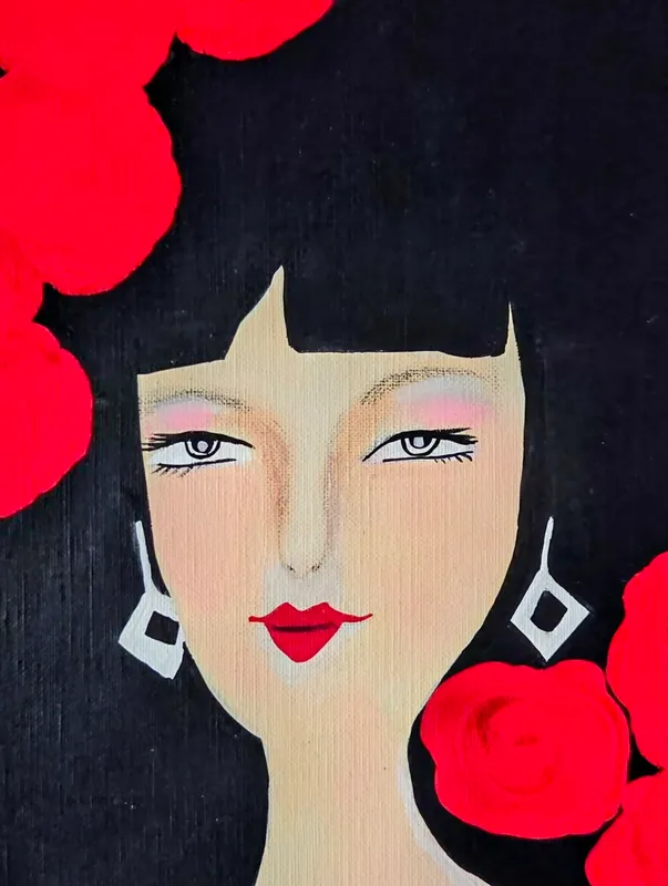 白いイヤリング