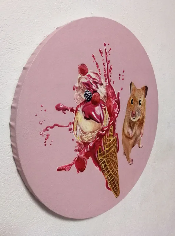 ハムスターとアイスクリーム