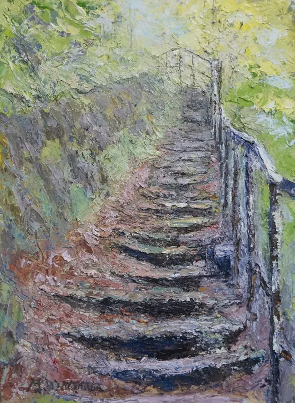 番所大滝の階段