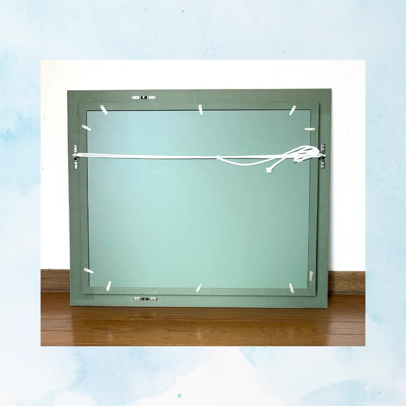 風景画「ローテンブルク旧市街」油彩画F6/額付き アクリル面