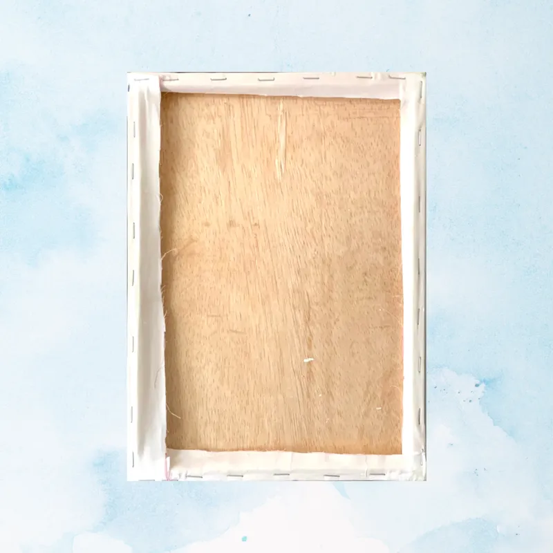 風景画「馬車が走る街」油彩画F4 額付き(アクリル面版)