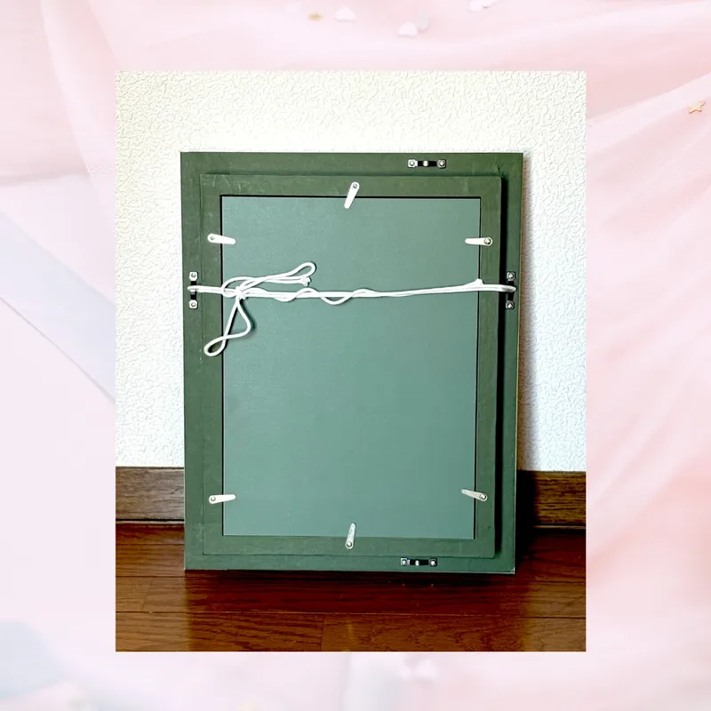 風景画「山に咲く赤椿」油彩画 SM/額付き