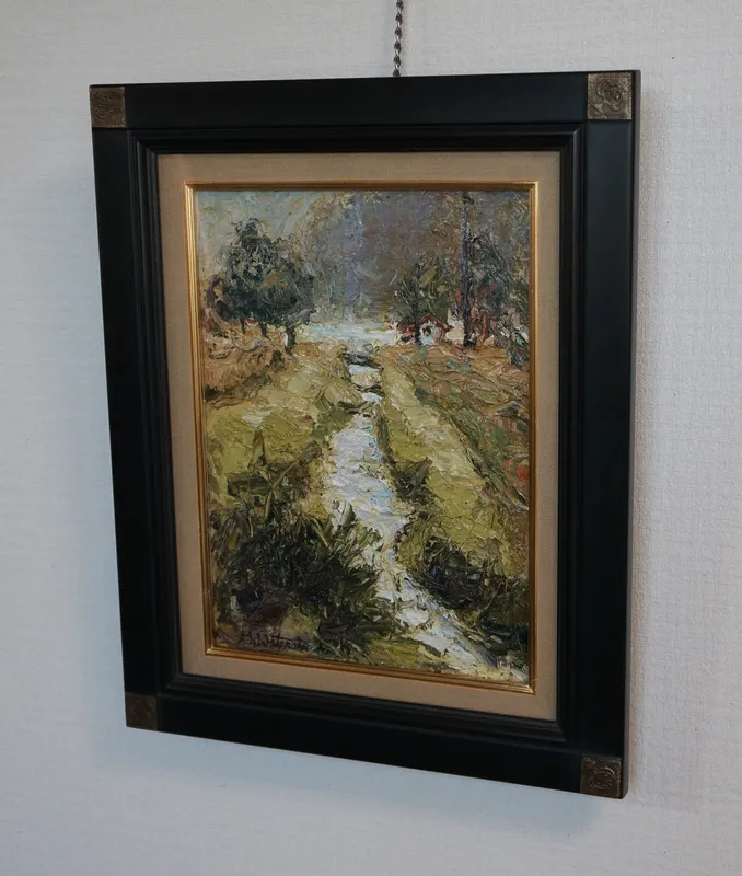 木崎湖にそそぐ小川