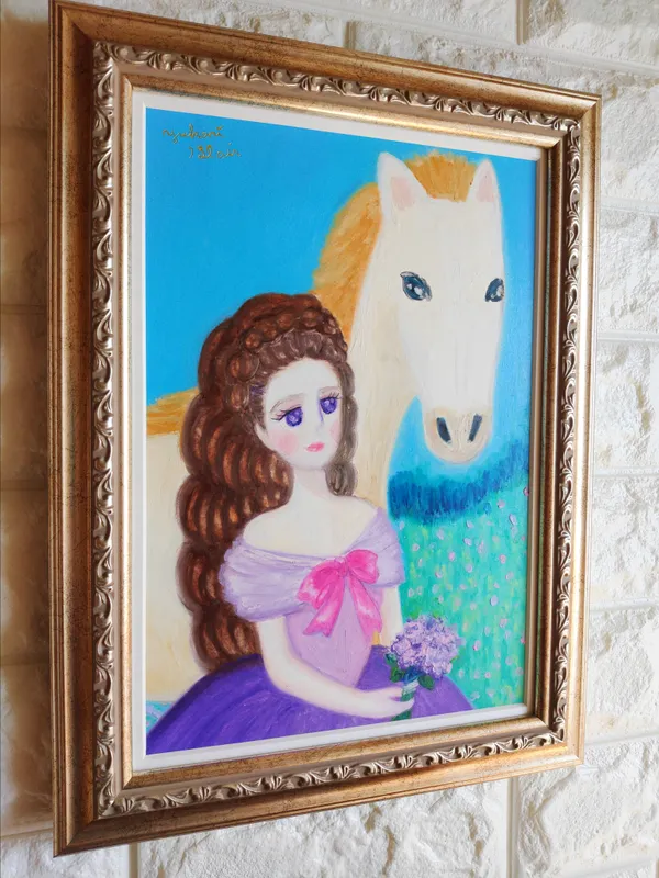 お姫様と白い馬