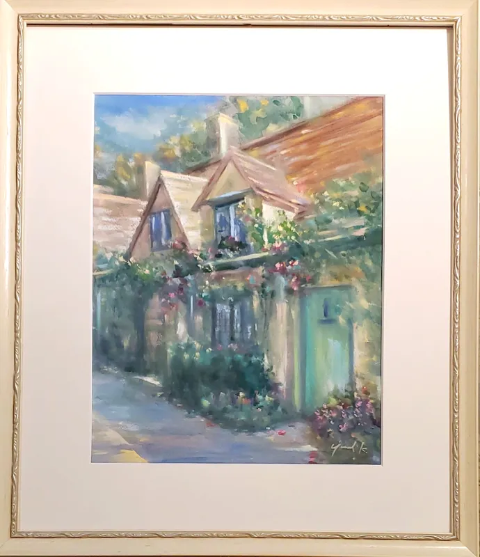 蜂蜜色に染まる村