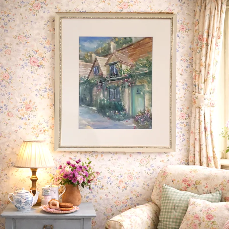 蜂蜜色に染まる村