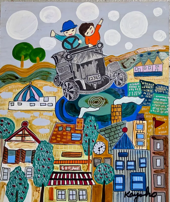 クラシックカーで~