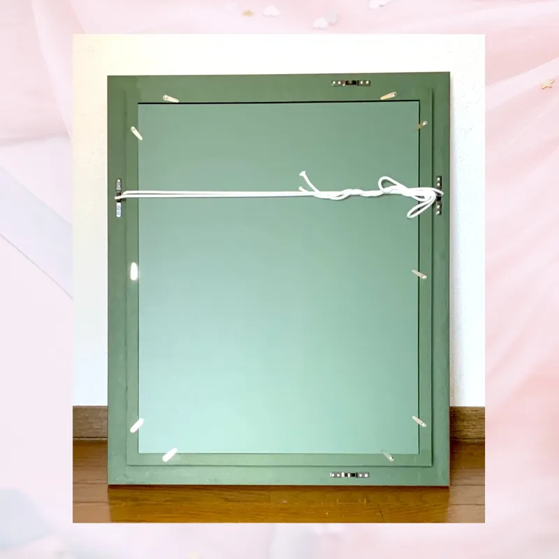 風景画「桜の京散歩」油彩画 F6 額付き