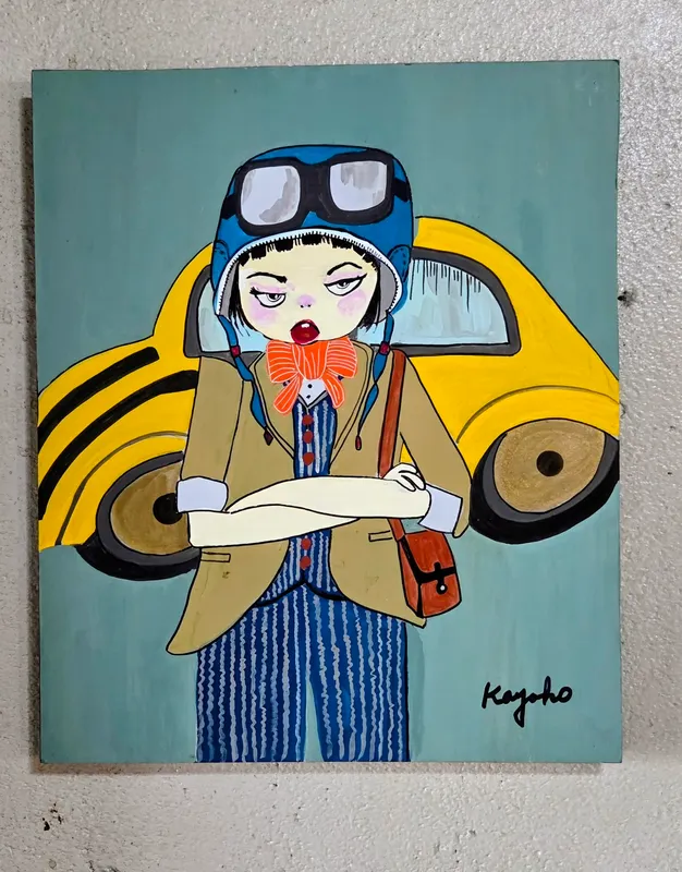 黄色い車