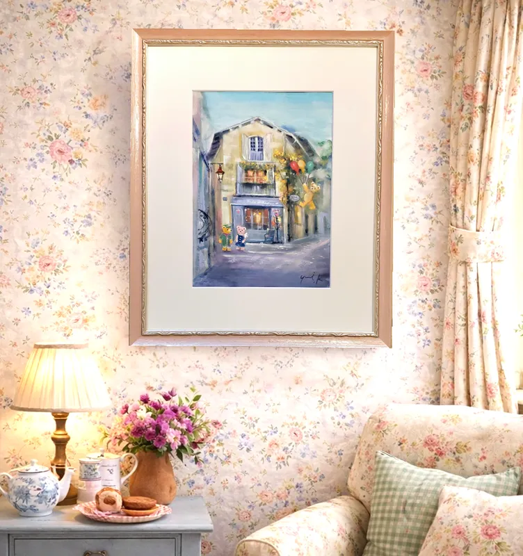 クマ達の黄花藤の咲くお店