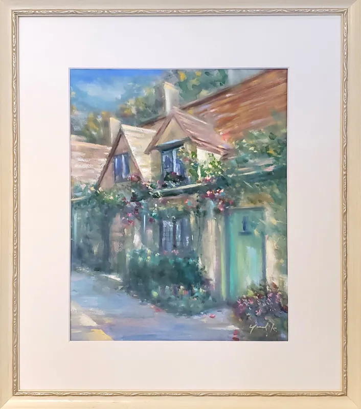 蜂蜜色に染まる村