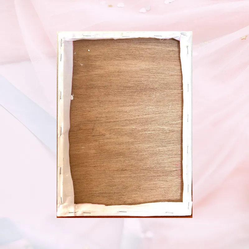 風景画「花霞の丘」油彩画/F4 額付き