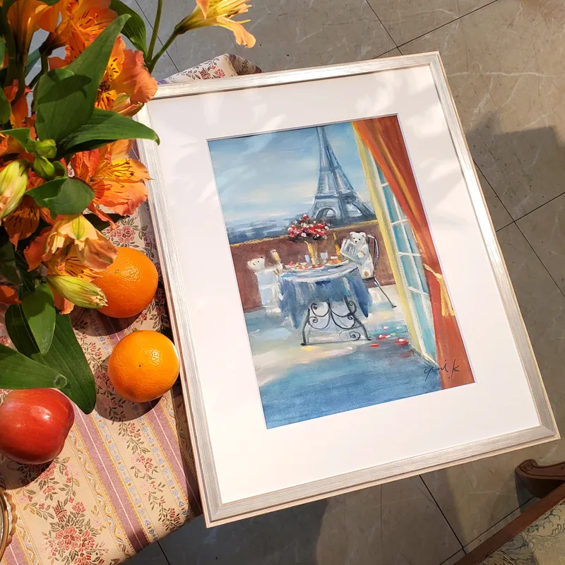 クマ達のモーニングテラス in Paris