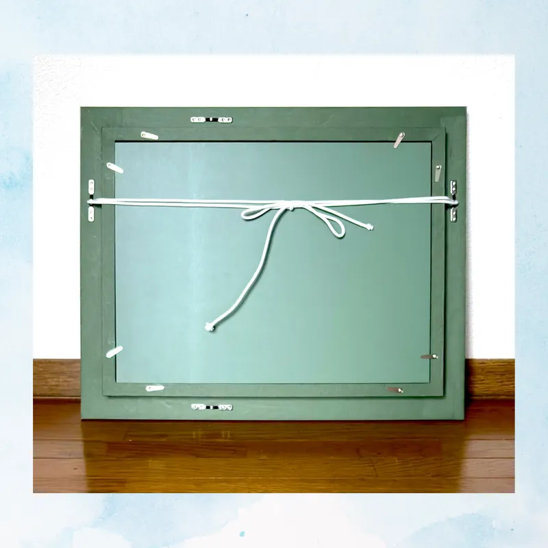 風景画「鞆の浦の夏」油彩画F4/額付き（アクリル面 ）