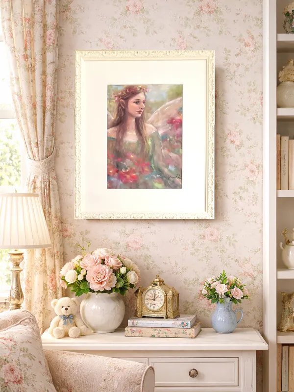 Fairy in the flower field