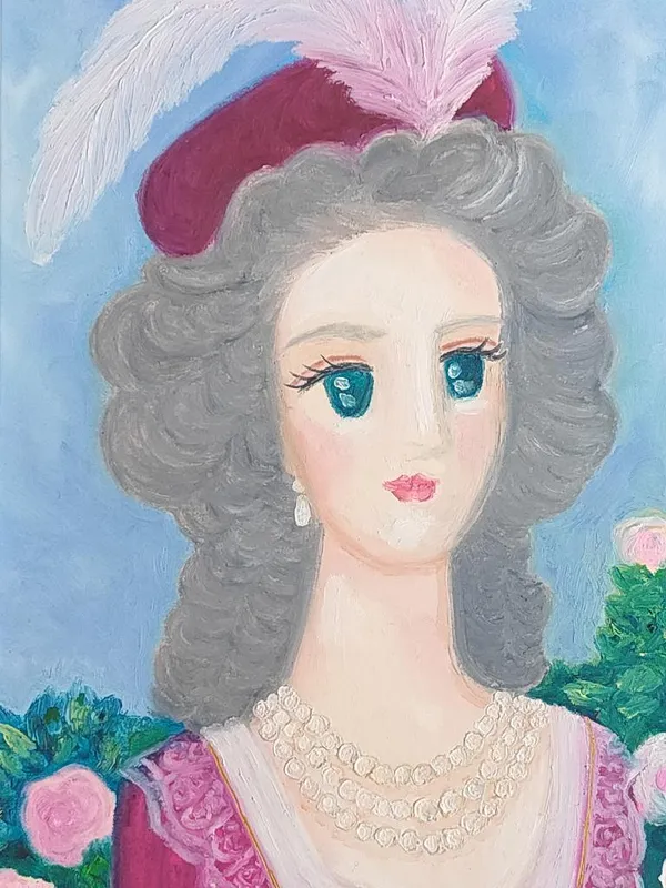 赤いドレスのマリーアントワネット Homage