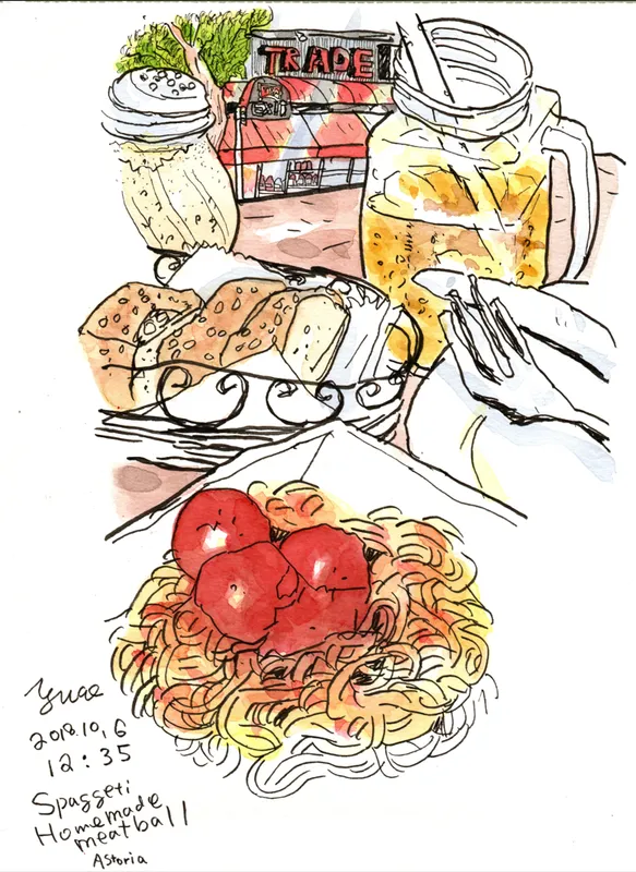 Sppageti homemade meatball