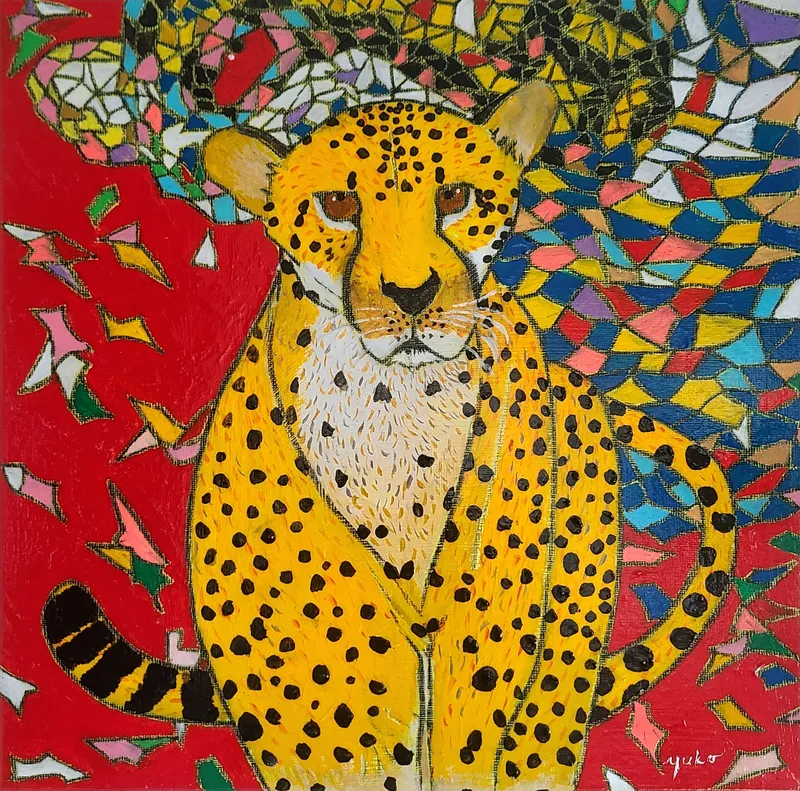 カラフルなチーター