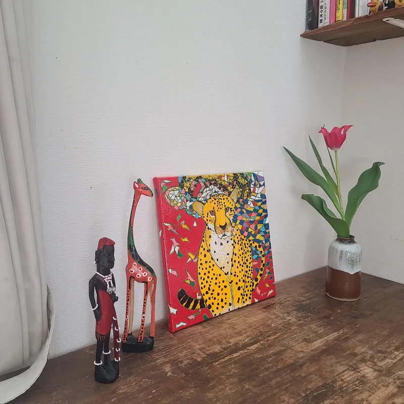 カラフルなチーター