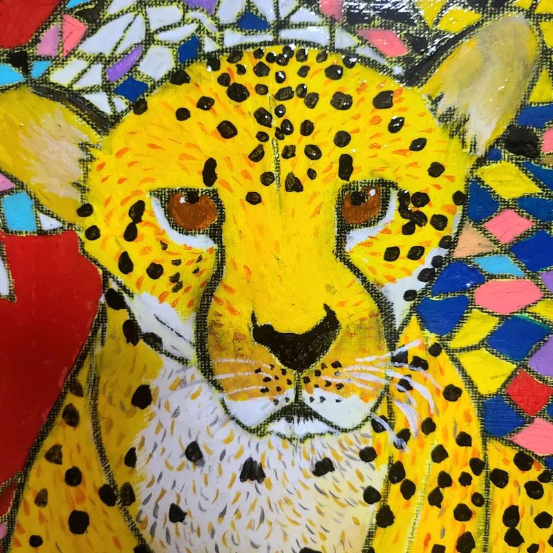 カラフルなチーター