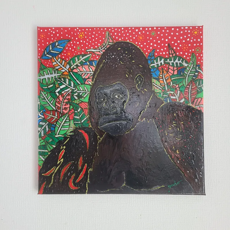 ジロリと にらむGorilla