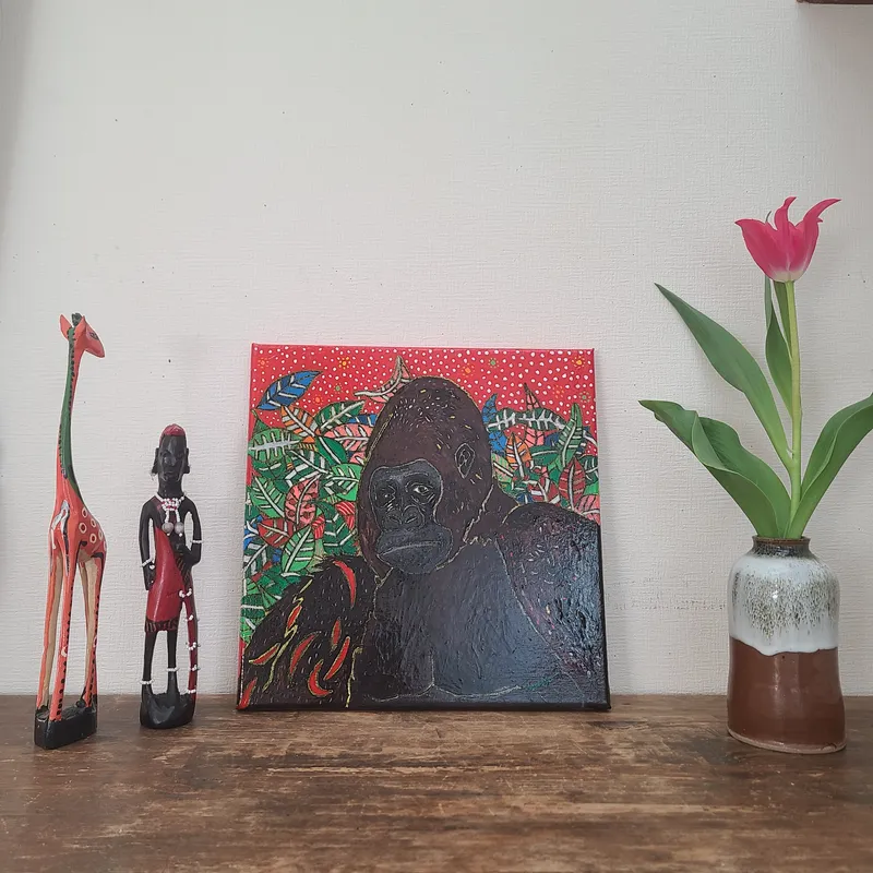 ジロリと にらむGorilla